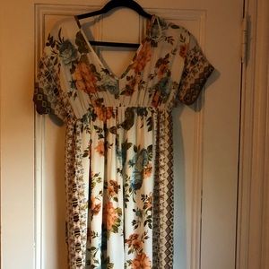 Patterned maxi dress